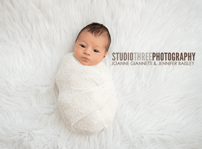 White Stretch Knit Baby Wrap - Beautiful Photo Props