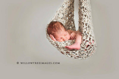 Oatmeal Newborn Hammock Pod - Beautiful Photo Props