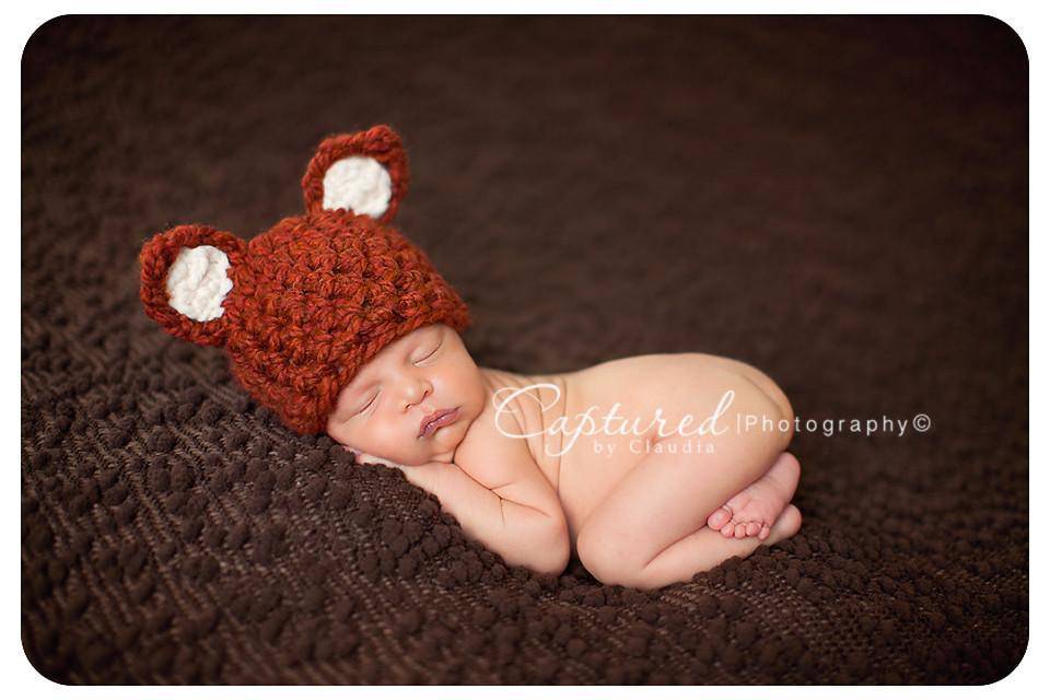 Little Fox Hat Newborn Baby - Beautiful Photo Props