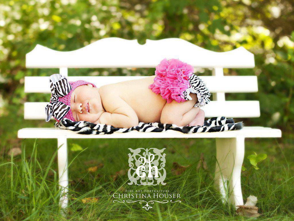 Zebra Fur Photography Prop Short Pile Rug Newborn Baby - Beautiful Photo Props