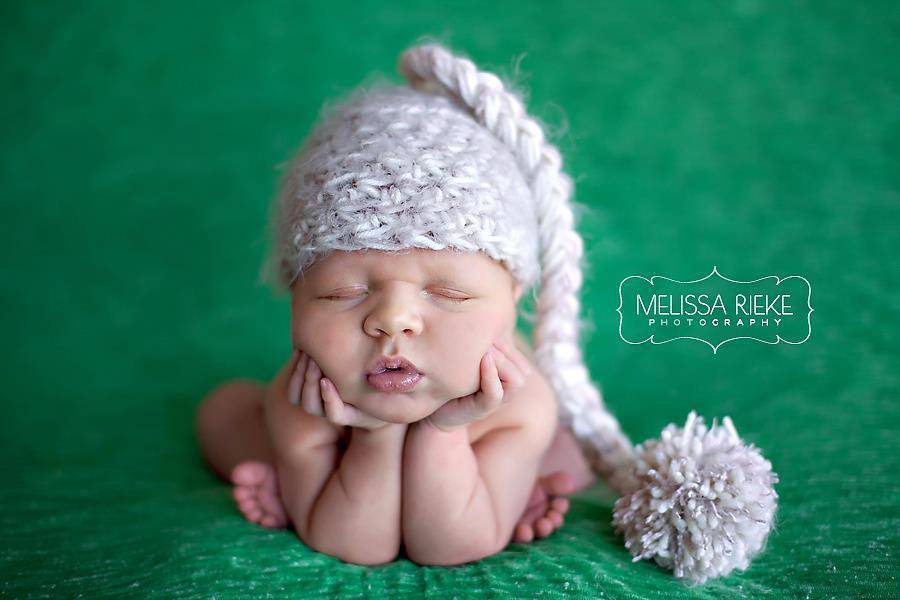 Cream Fur Pixie Elf Newborn Hat - Beautiful Photo Props