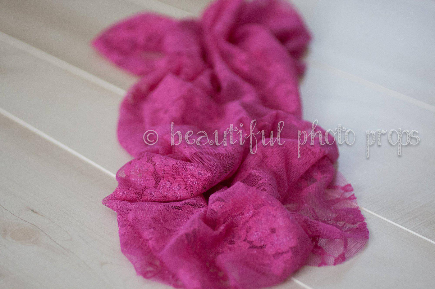Stretch Lace Wrap in Hot Pink Fuschia - Beautiful Photo Props