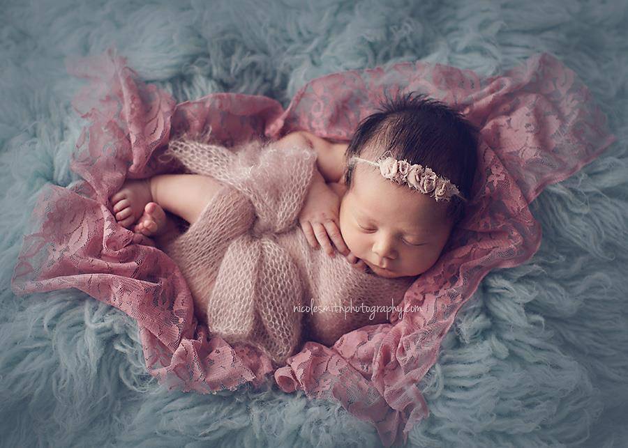 Stretch Lace Wrap in Pink Carnation - Beautiful Photo Props