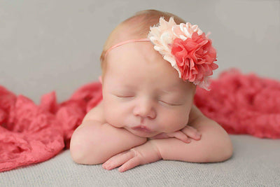 Coral Stretch Lace Layer Wrap Newborn Photography - Beautiful Photo Props