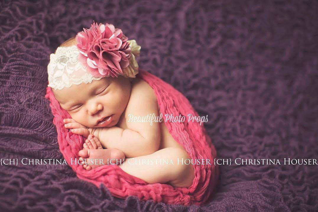 Hot Pink Cheesecloth Baby Wrap Cheese Cloth - Beautiful Photo Props