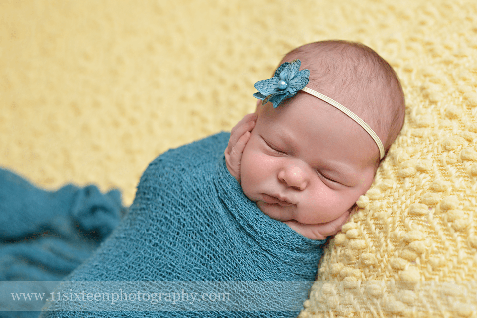 Medium Teal Stretch Knit Baby Wrap - Beautiful Photo Props