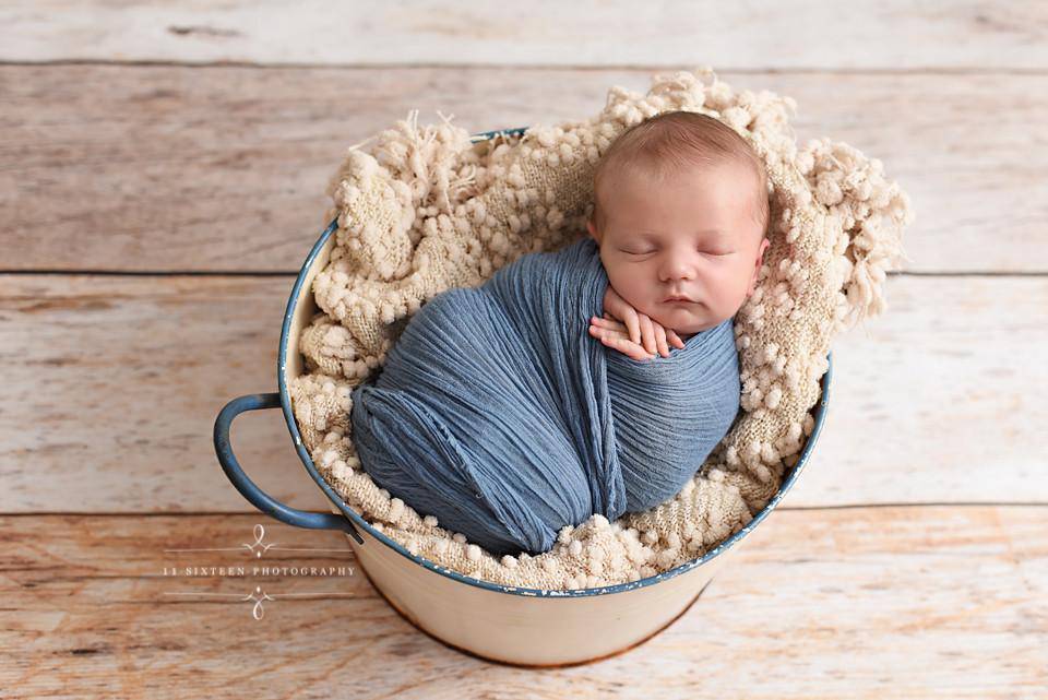 Baby Wrapping Cloth For Photography Denim Blue Cheesecloth Baby