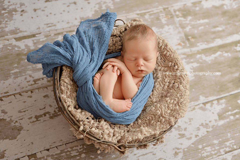 Denim Blue Cheesecloth Baby Wrap Cheese Cloth Fabric Layer - Main Image