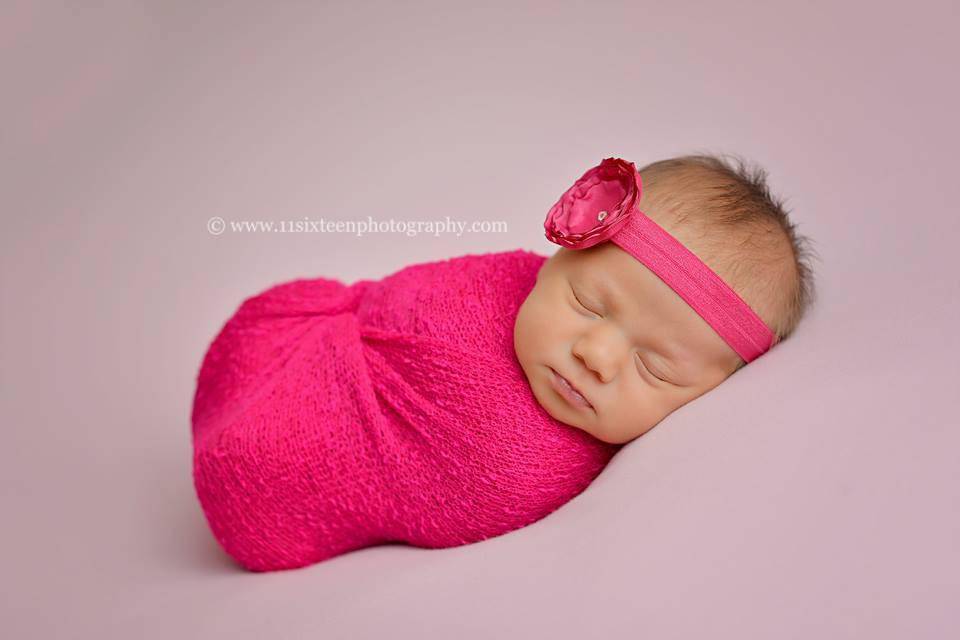 Fuschia Pink Stretch Knit Baby Wrap - Beautiful Photo Props