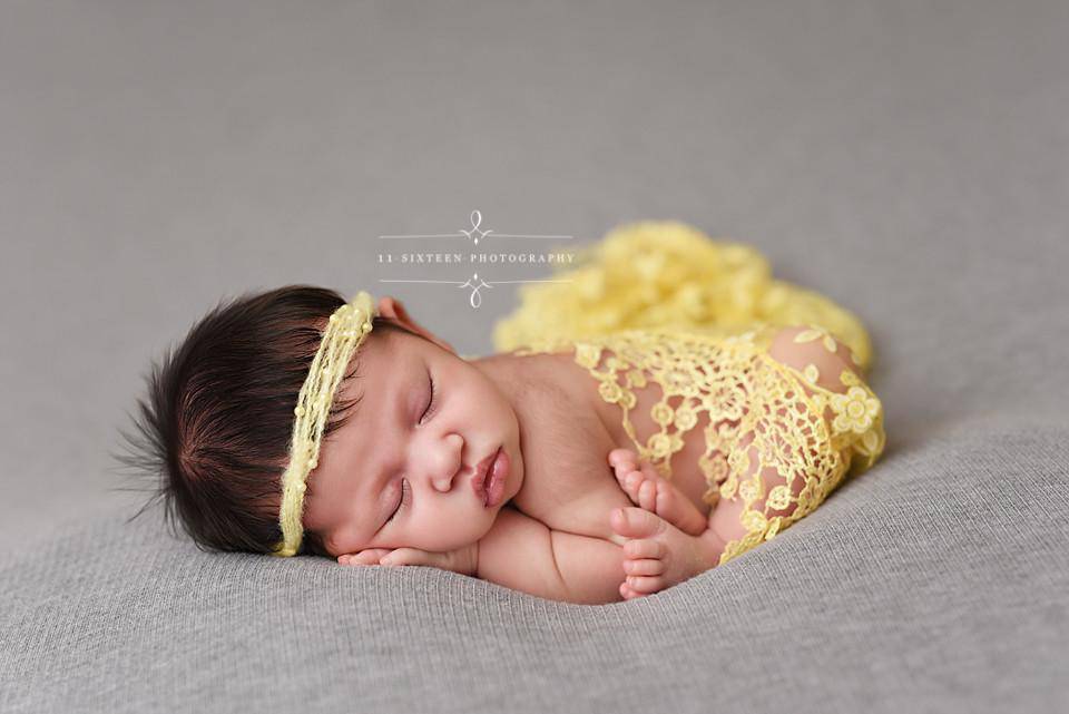 Yellow Tassels Lace Newborn Baby Wrap Layer - Beautiful Photo Props