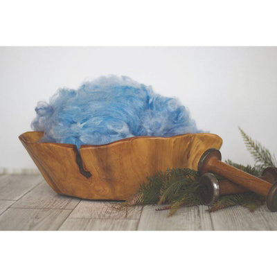 Sky Blue Newborn Fluff Cloud Basket Filler Nest Stuffer - Beautiful Photo Props