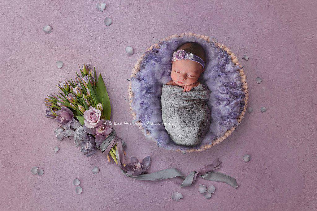 Stretch Lace Wrap in Silver Gray - Beautiful Photo Props