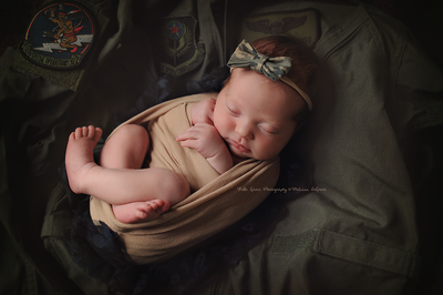 Beige Fabric Stretch Knit Newborn Baby Wrap - Beautiful Photo Props
