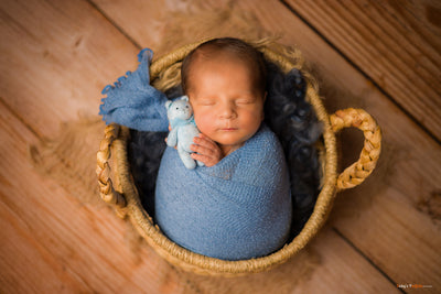 Stretch Knit Wrap in Light Blue - Beautiful Photo Props