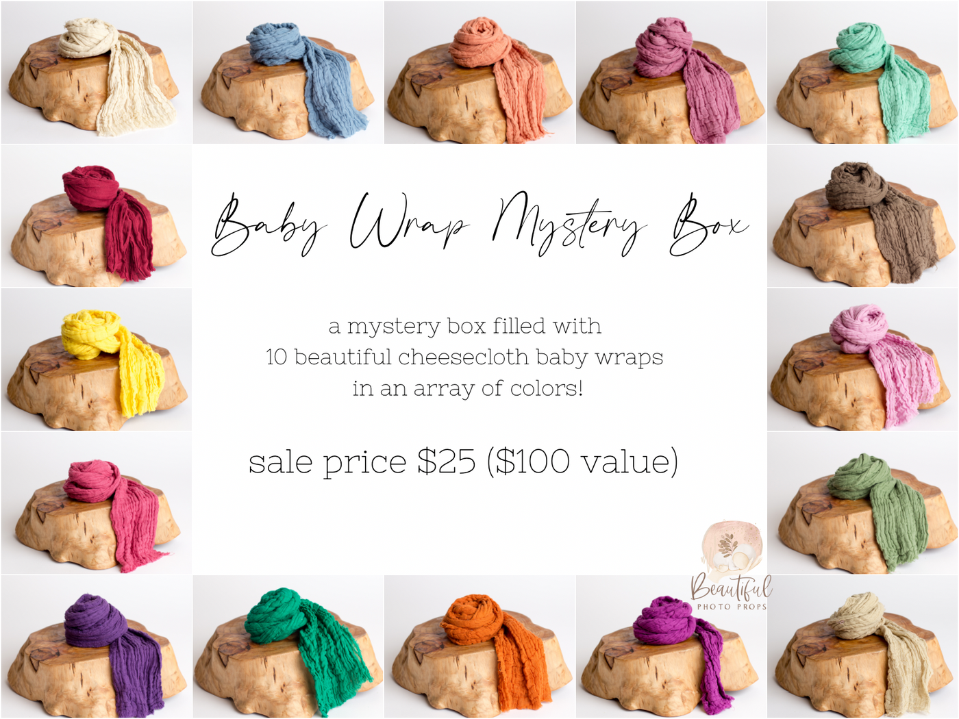 Baby Wrap Mystery Box - Newborn Photography Props - Beautiful Photo Props