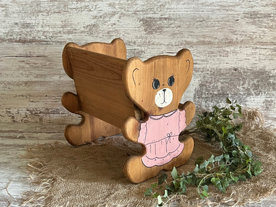Wooden Posing Teddy Bear Chair Newborn Sitter Photography Prop - Beautiful Photo Props