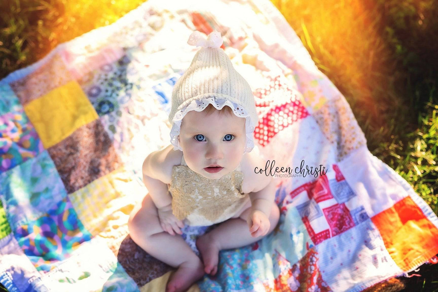 Gold Lace Embroidered Newborn Romper - Beautiful Photo Props
