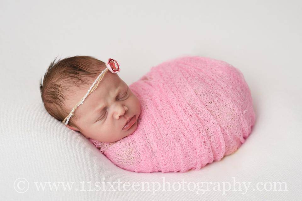 Whisper Knit Newborn Baby Wrap in Pink - Beautiful Photo Props