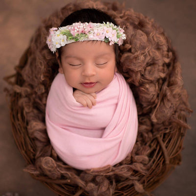 Barley Brown Newborn Fluff Cloud Basket Filler Nest Stuffer - Beautiful Photo Props