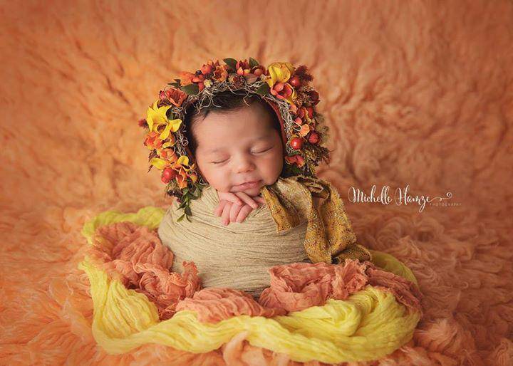 Pumpkin Orange Cheesecloth Newborn Baby Wrap Cheese Cloth - Beautiful Photo Props