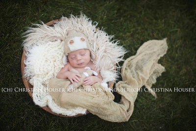 Beige Cheesecloth Newborn Baby Wrap Cheese Cloth - Beautiful Photo Props