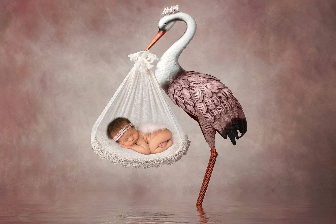 Blush Pink Feather Angel Wings Newborn Baby Photo Prop - Beautiful Photo Props