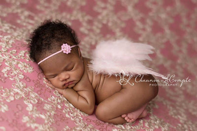 Light Pink Feather Angel Wings Newborn Baby Photo Prop - Beautiful Photo Props