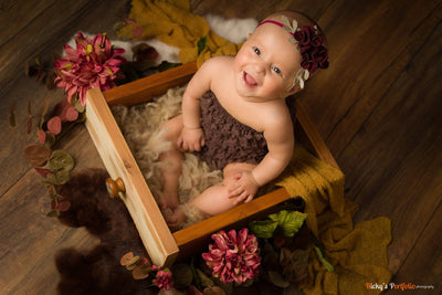 Stretch Knit Maternity or Baby Wrap in Goldenrod - Beautiful Photo Props