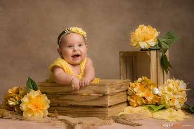 Baby Yellow Newborn Stretch Knit Wrap - Beautiful Photo Props