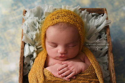 Stretch Knit Maternity or Baby Wrap in Goldenrod - Beautiful Photo Props