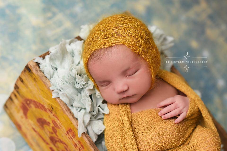 Stretch Knit Maternity or Baby Wrap in Goldenrod - Beautiful Photo Props
