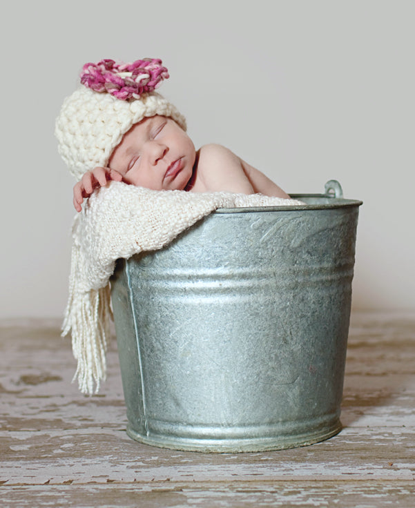 Newborn Cherry Blossom Hat - Beautiful Photo Props