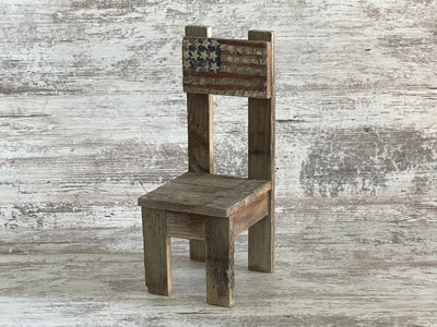 Stars and Stripes Americana Wooden Posing Stool Newborn Prop - Beautiful Photo Props