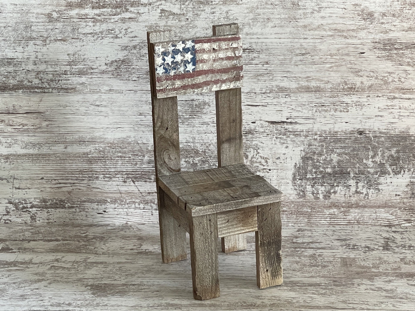 Stars and Stripes Americana Wooden Posing Stool Newborn Prop - Beautiful Photo Props