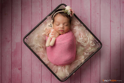 Rose Garden Newborn Fluff Cloud Basket Filler Nest Stuffer - Beautiful Photo Props