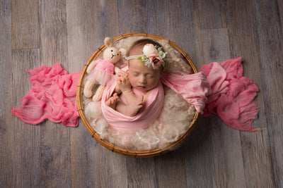 Rose Garden Newborn Fluff Cloud Basket Filler Nest Stuffer - Beautiful Photo Props