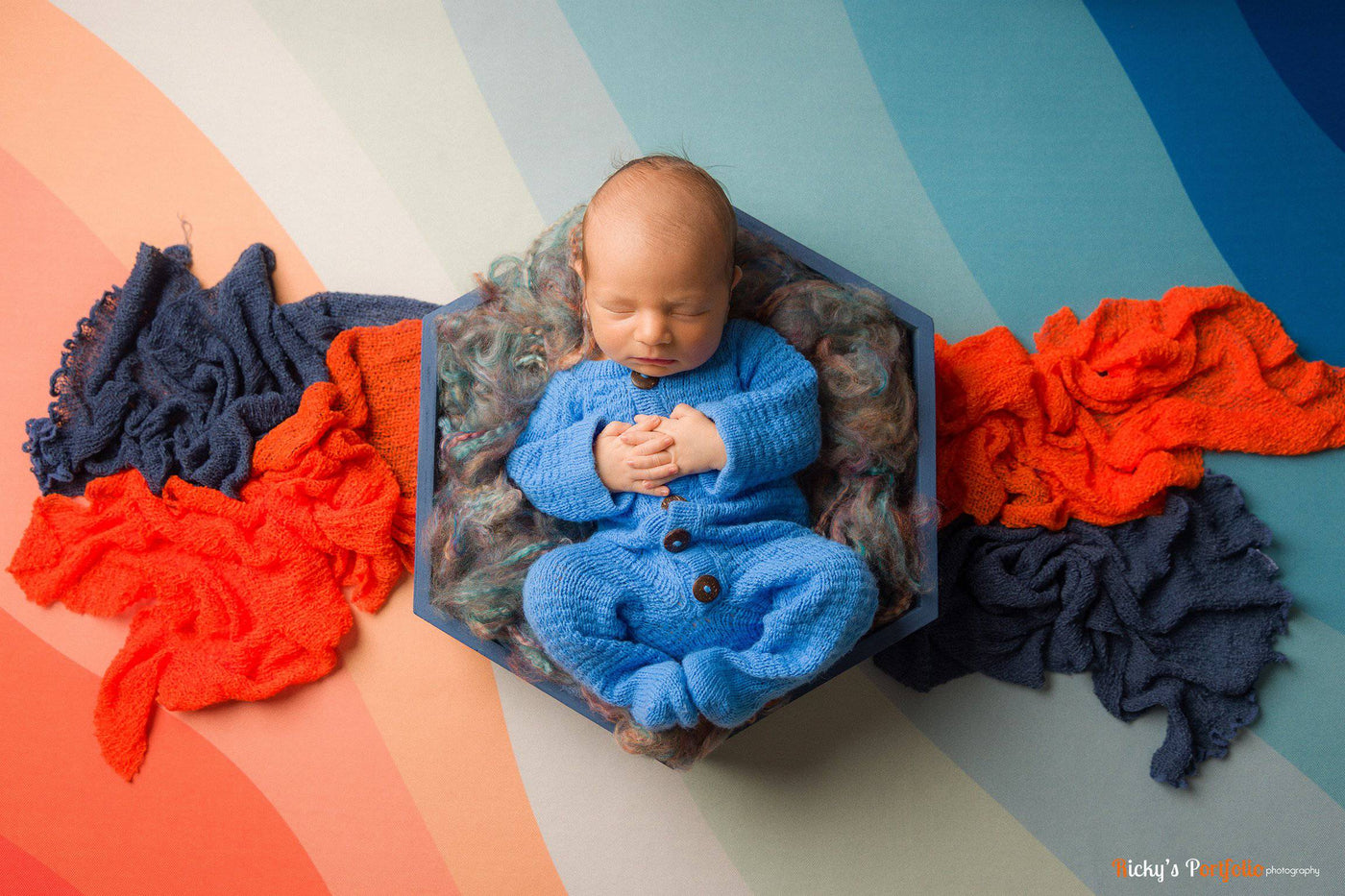 Painted Desert Newborn Fluff Cloud Basket Filler Nest Stuffer - Beautiful Photo Props