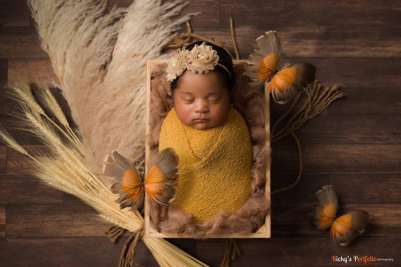 Stretch Knit Baby Wrap in Goldenrod - Beautiful Photo Props