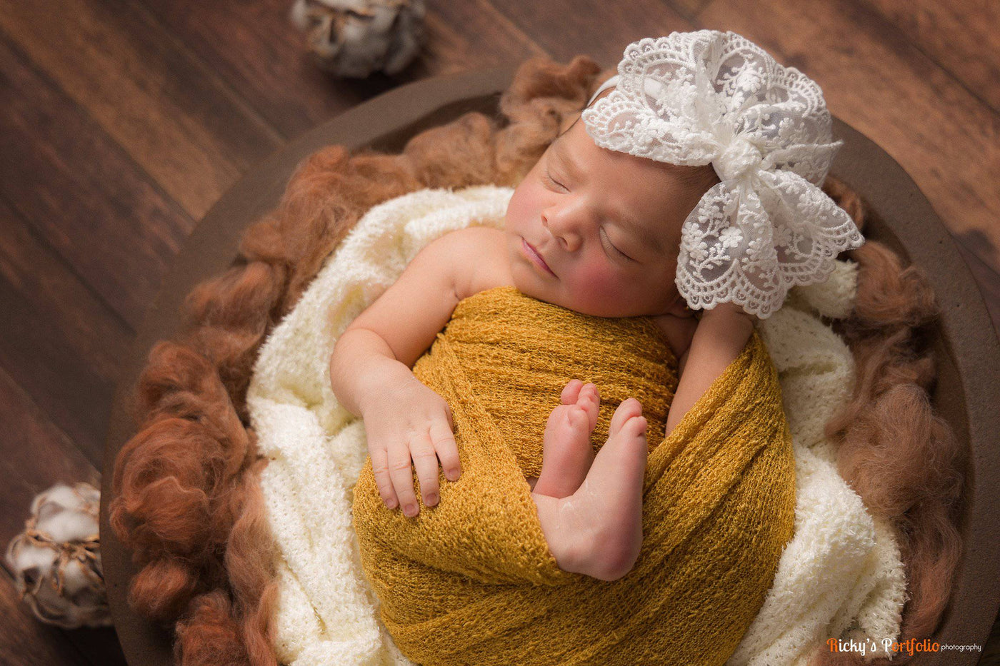 Stretch Knit Maternity or Baby Wrap in Goldenrod - Beautiful Photo Props