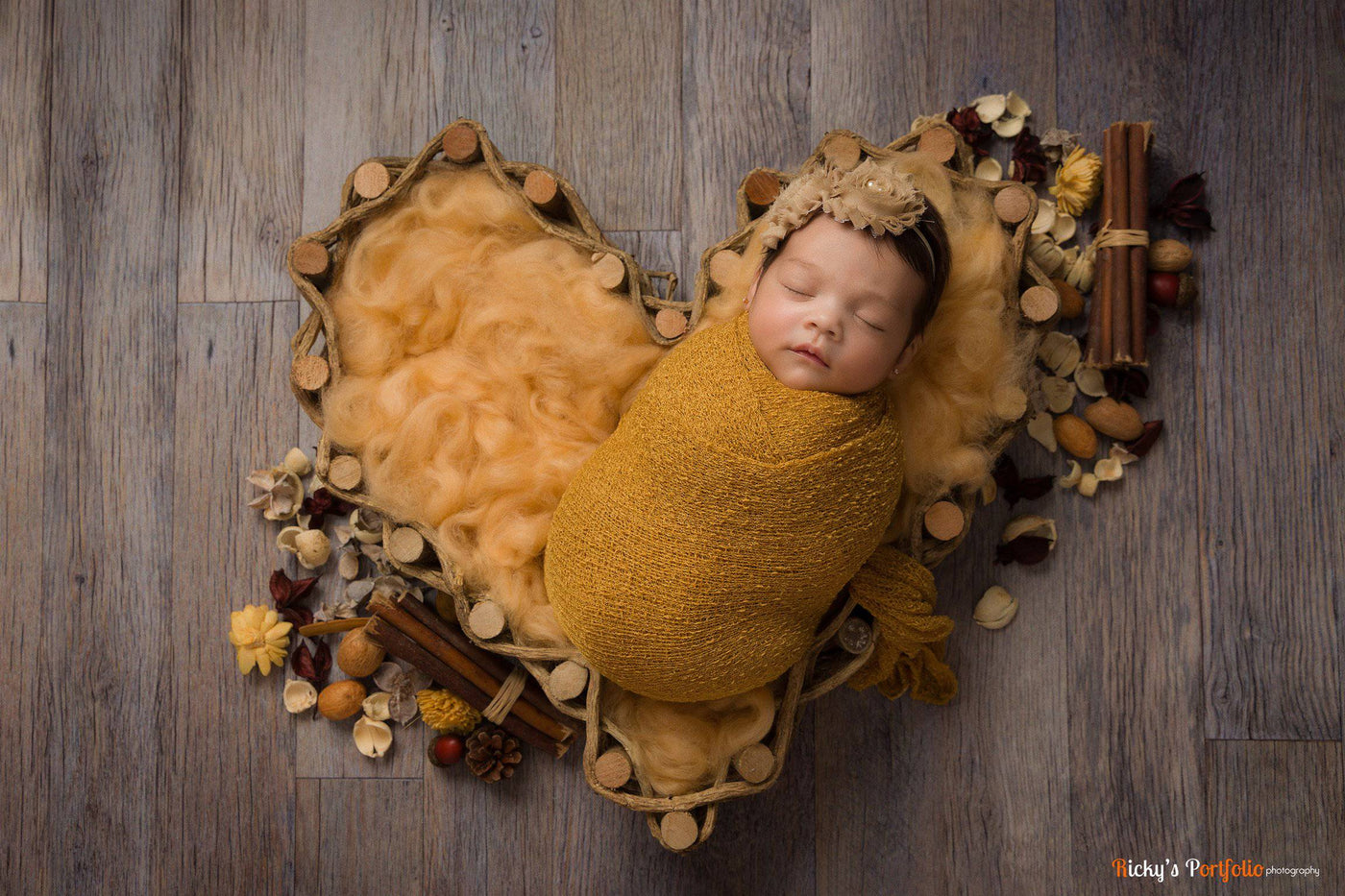 Stretch Knit Maternity or Baby Wrap in Goldenrod - Beautiful Photo Props
