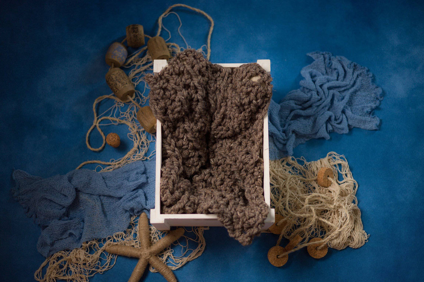 Barley Brown Baby Blanket - Beautiful Photo Props