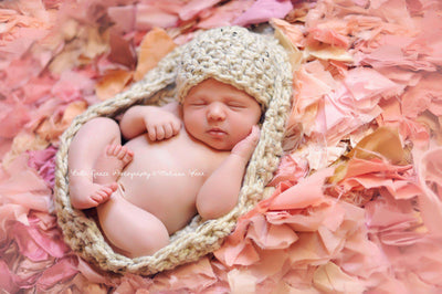 Oatmeal Baby Bowl And Hat Set - Beautiful Photo Props
