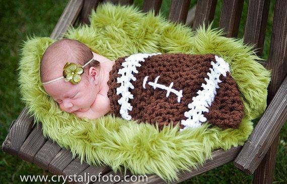 Newborn Baby Football Cocoon - Beautiful Photo Props
