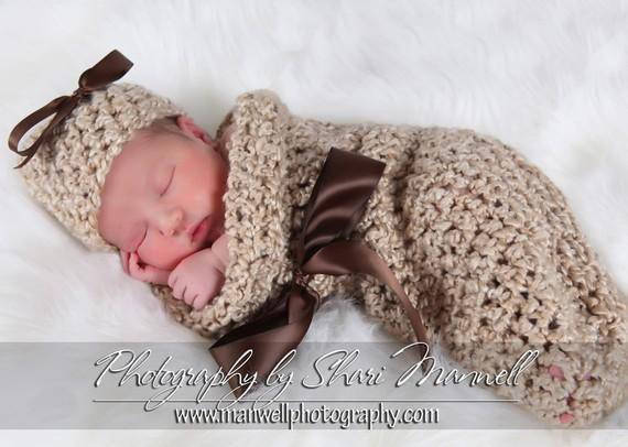 Newborn Rococco Hat And Cocoon Set - Beautiful Photo Props