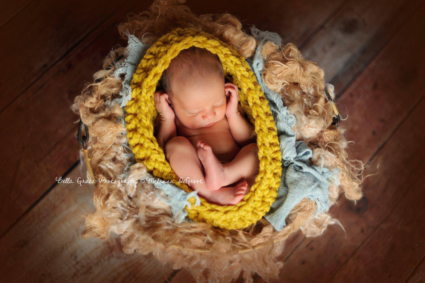 Citron Yellow Baby Bowl And Hat Set - Beautiful Photo Props