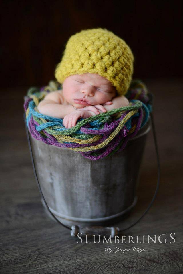 Citron Yellow Newborn Baby Hat - Beautiful Photo Props