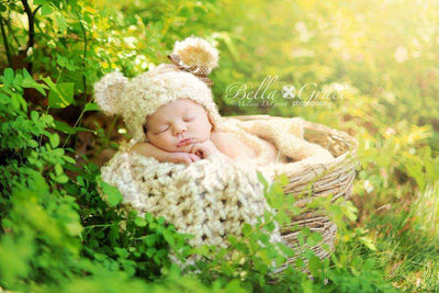 Newborn Cream Puff Baby Blanket - Beautiful Photo Props