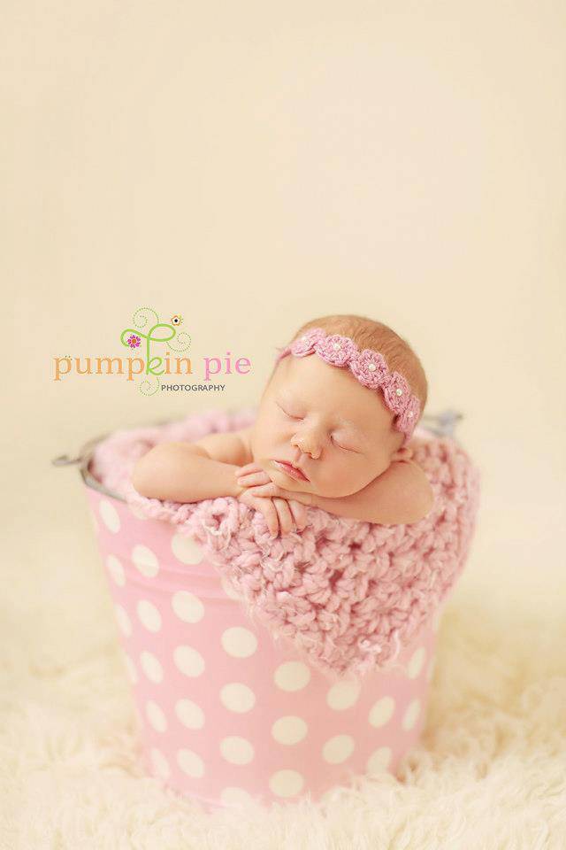 Pink Puff Baby Blanket - Beautiful Photo Props