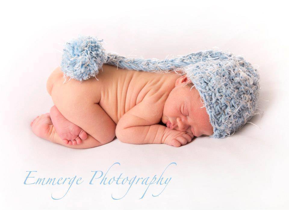 Blue Newborn Pixie Elf Hat - Beautiful Photo Props