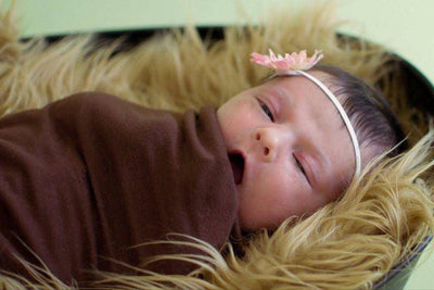 Caramel Brown Mongolian Faux Fur Rug Photography Prop Newborn Baby - Beautiful Photo Props